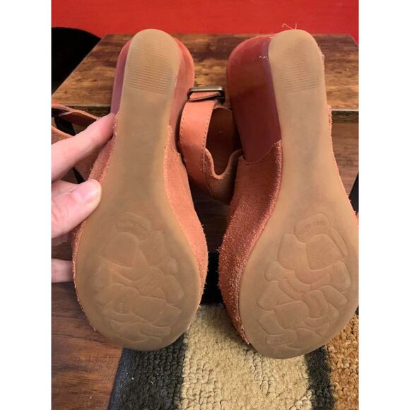 Kork-Ease 8M Nero K35826 Rust Color Full Grain Leather 4" Wedge Heel Shoes EUC - Picture 6 of 6